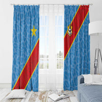DR Congo National Football Window Curtain Leopards Power - Wonder Print Shop