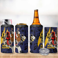 Barbados Jazz Festival - Abstract Jazz Art 4 in 1 Can Cooler Tumbler - Wonder Print Shop