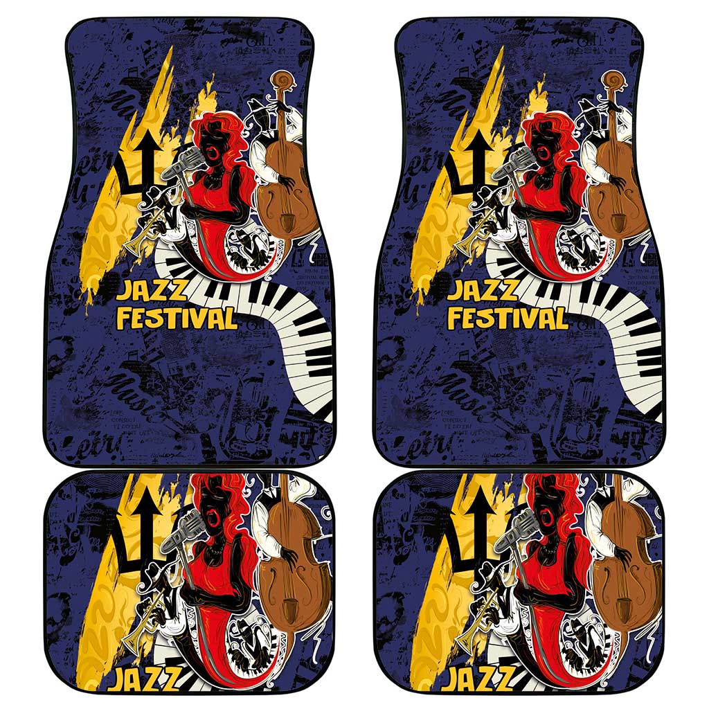 Barbados Jazz Festival - Abstract Jazz Art Car Mats - Wonder Print Shop