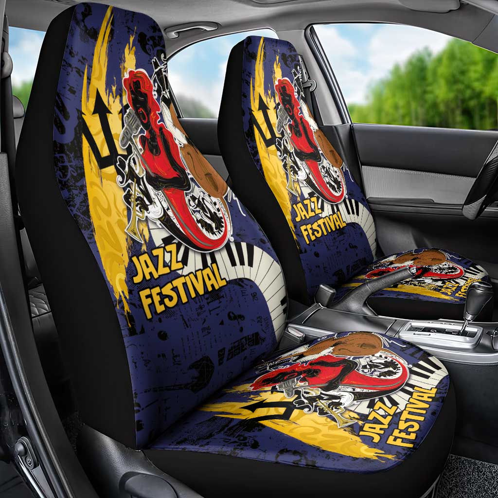 Barbados Jazz Festival - Abstract Jazz Art Car Seat Cover - Wonder Print Shop