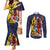 Barbados Jazz Festival - Abstract Jazz Art Couples Matching Mermaid Dress and Long Sleeve Button Shirt