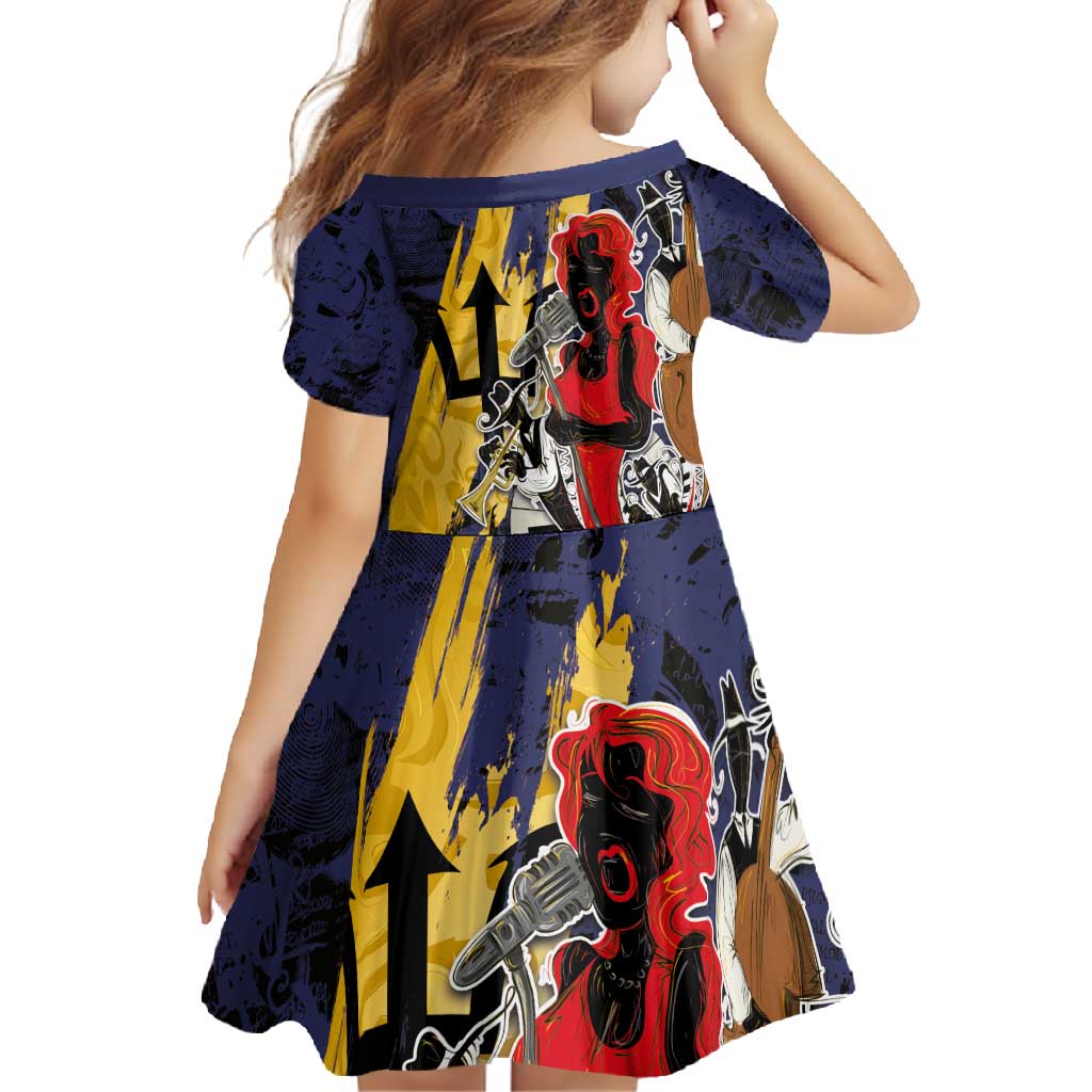 Barbados Jazz Festival - Abstract Jazz Art Family Matching Long Sleeve Bodycon Dress and Hawaiian Shirt - Wonder Print Shop