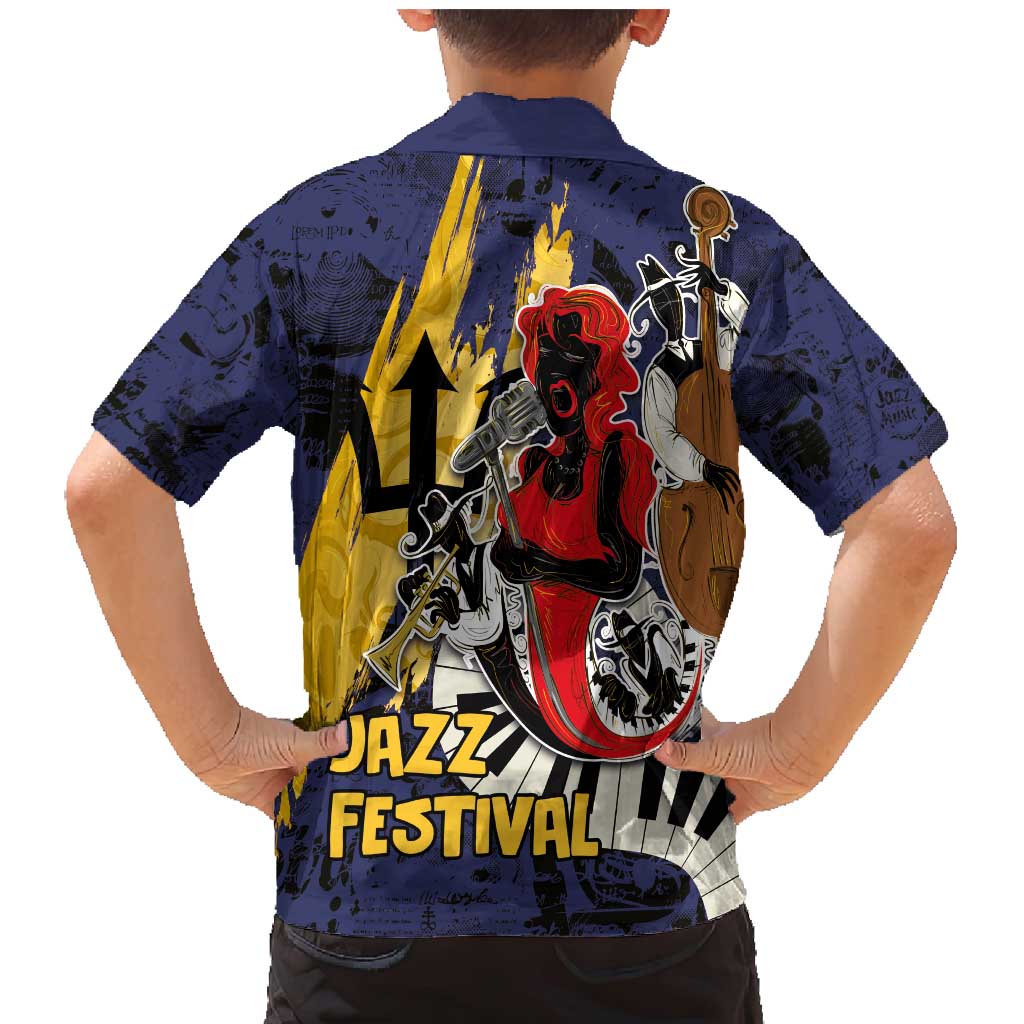 Barbados Jazz Festival - Abstract Jazz Art Family Matching Mermaid Dress and Hawaiian Shirt - Wonder Print Shop