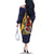 Barbados Jazz Festival - Abstract Jazz Art Family Matching Off The Shoulder Long Sleeve Dress and Hawaiian Shirt
