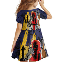 Barbados Jazz Festival - Abstract Jazz Art Family Matching Off Shoulder Short Dress and Hawaiian Shirt - Wonder Print Shop