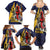Barbados Jazz Festival - Abstract Jazz Art Family Matching Summer Maxi Dress and Hawaiian Shirt - Wonder Print Shop
