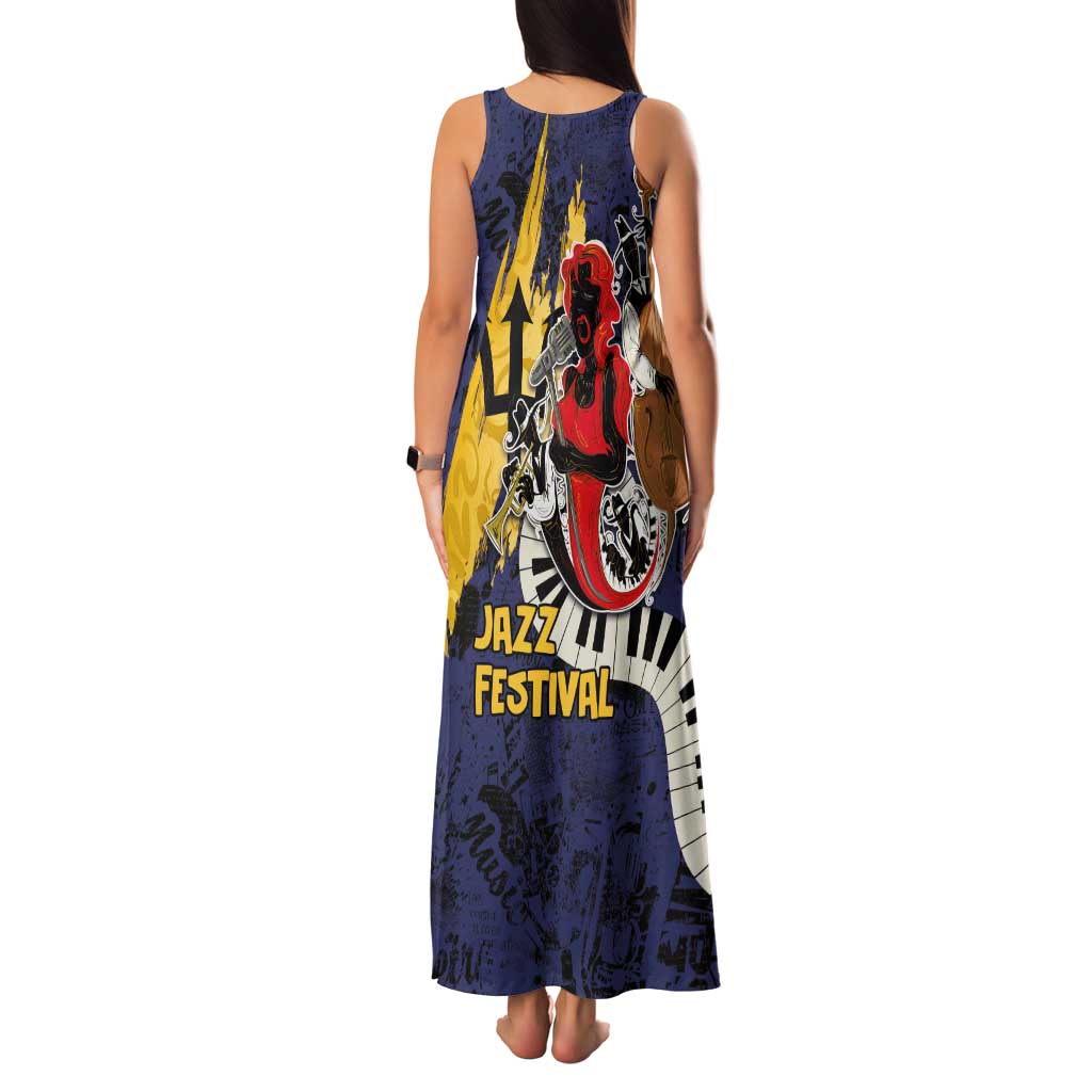 Barbados Jazz Festival - Abstract Jazz Art Family Matching Tank Maxi Dress and Hawaiian Shirt - Wonder Print Shop