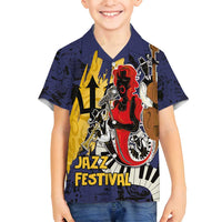 Barbados Jazz Festival - Abstract Jazz Art Family Matching Tank Maxi Dress and Hawaiian Shirt - Wonder Print Shop