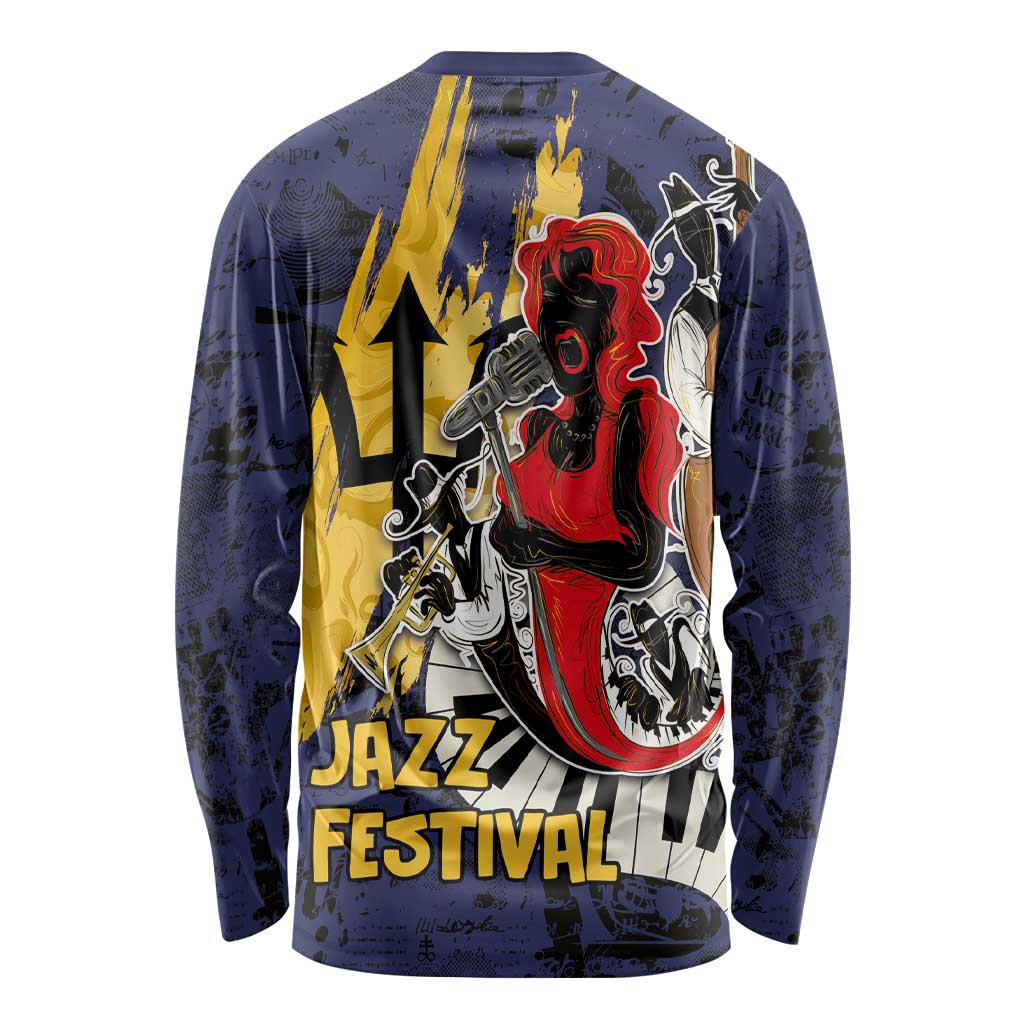 Barbados Jazz Festival - Abstract Jazz Art Long Sleeve Shirt - Wonder Print Shop
