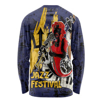 Barbados Jazz Festival - Abstract Jazz Art Long Sleeve Shirt - Wonder Print Shop