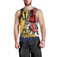 Barbados Jazz Festival - Abstract Jazz Art Men Tank Top - Wonder Print Shop