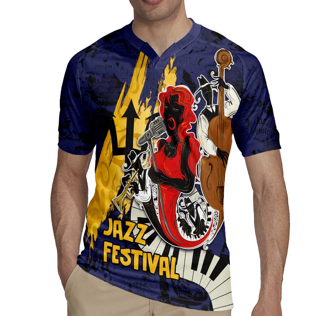 Barbados Jazz Festival - Abstract Jazz Art Rugby Jersey - Wonder Print Shop
