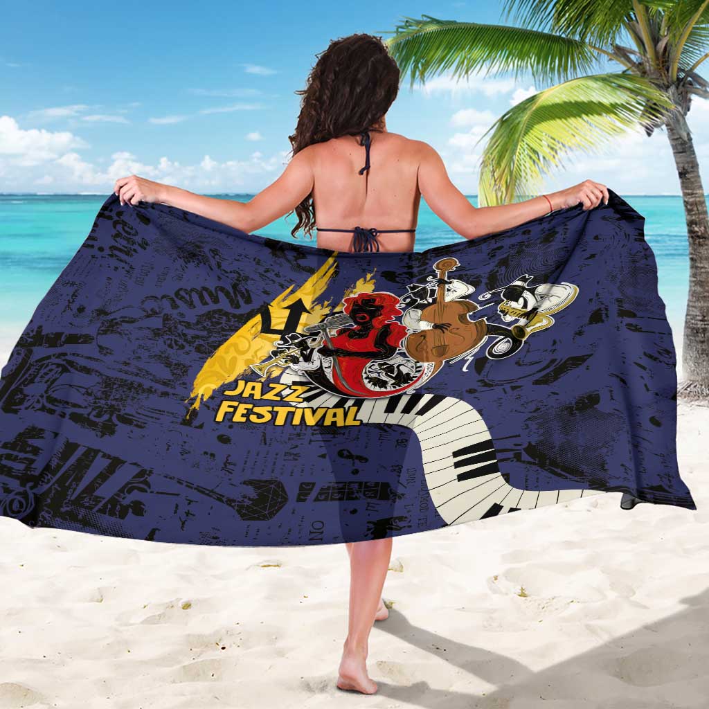Barbados Jazz Festival - Abstract Jazz Art Sarong - Wonder Print Shop