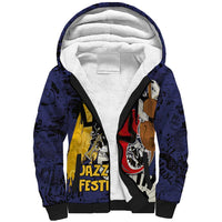 Barbados Jazz Festival - Abstract Jazz Art Sherpa Hoodie - Wonder Print Shop