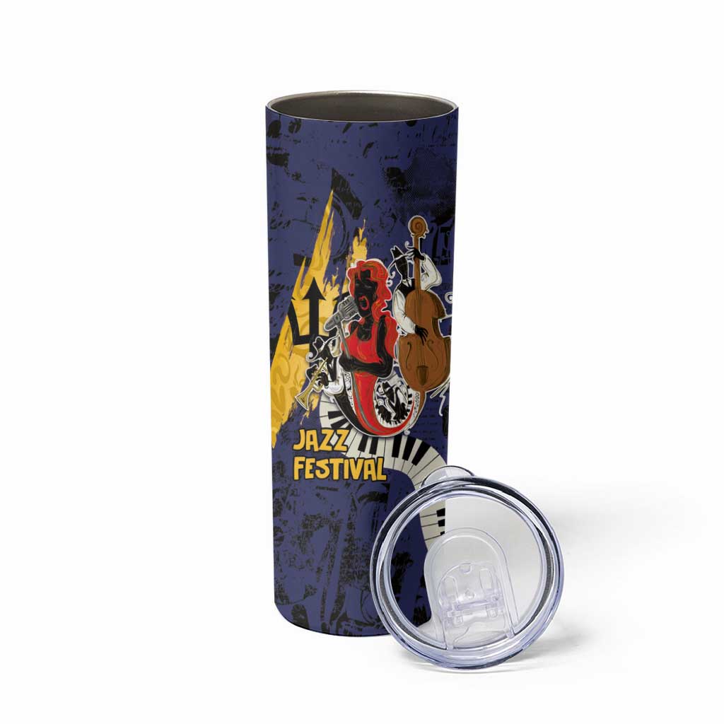 Barbados Jazz Festival - Abstract Jazz Art Skinny Tumbler - Wonder Print Shop