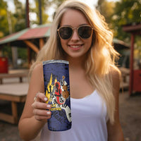 Barbados Jazz Festival - Abstract Jazz Art Skinny Tumbler - Wonder Print Shop