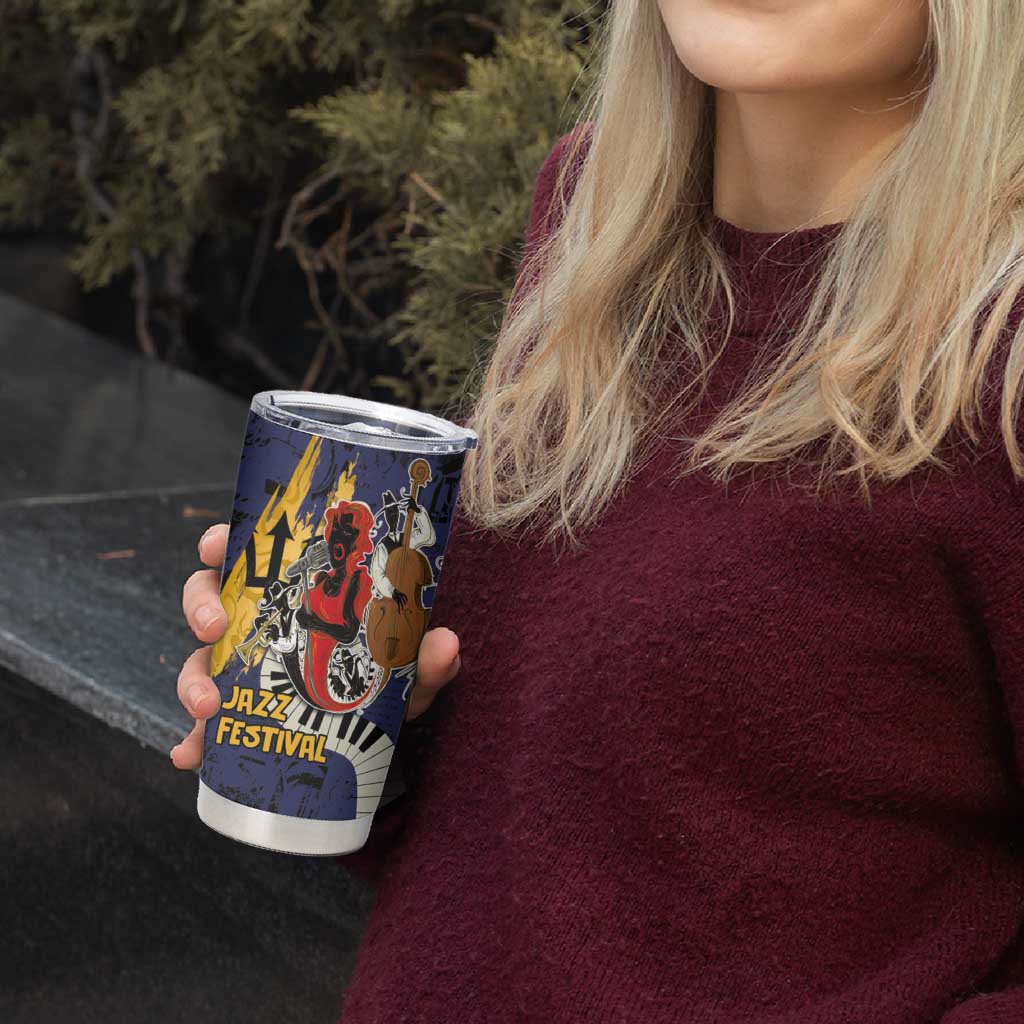 Barbados Jazz Festival - Abstract Jazz Art Tumbler Cup - Wonder Print Shop