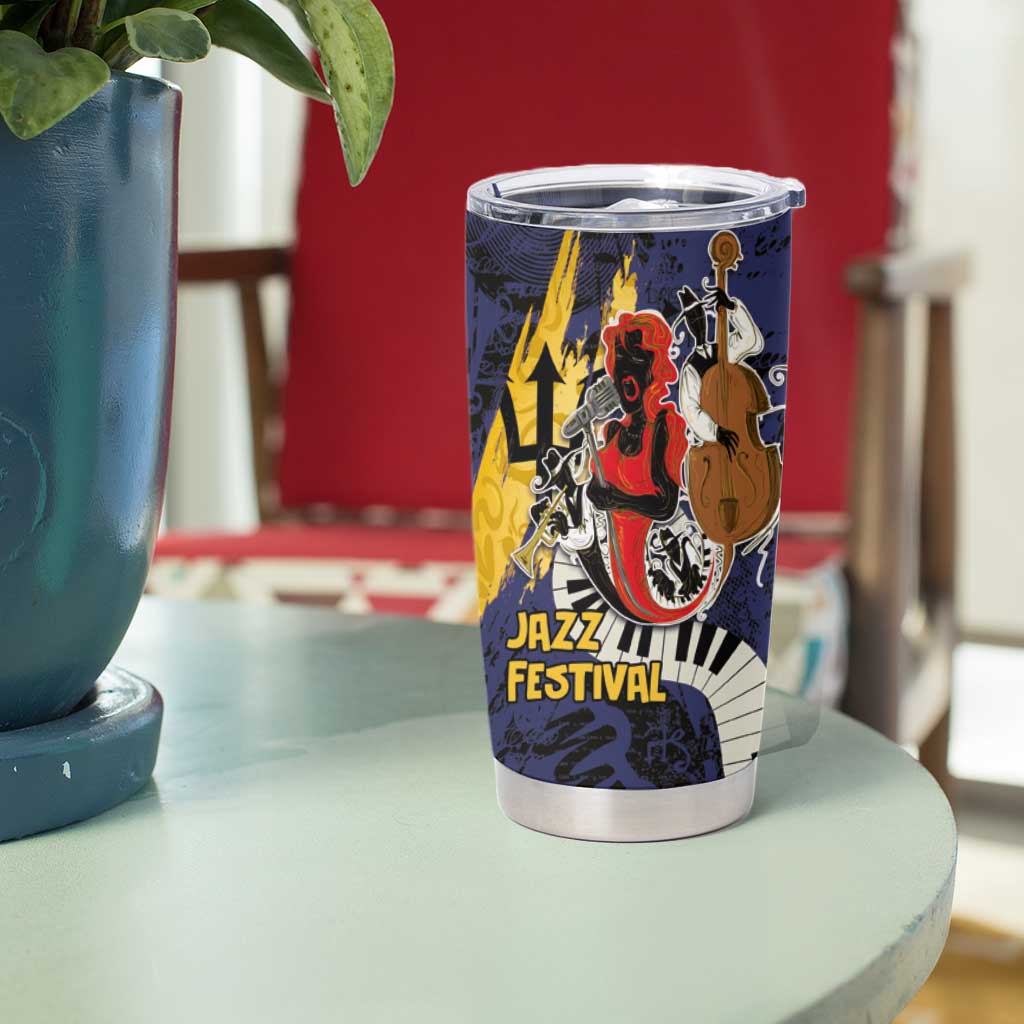 Barbados Jazz Festival - Abstract Jazz Art Tumbler Cup - Wonder Print Shop
