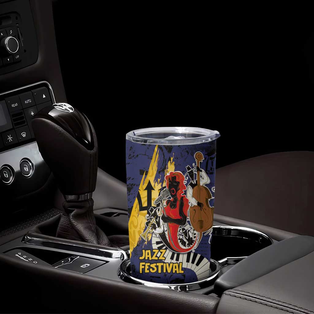 Barbados Jazz Festival - Abstract Jazz Art Tumbler Cup - Wonder Print Shop