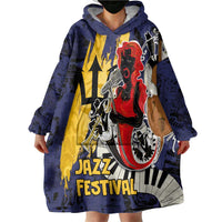 Barbados Jazz Festival - Abstract Jazz Art Wearable Blanket Hoodie - Wonder Print Shop