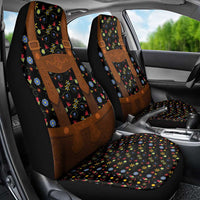 Traditional German Costume - Lederhosen Car Seat Cover Folk Floral Pattern Style - Wonder Print Shop