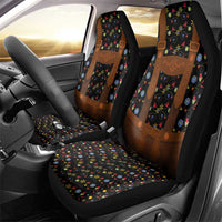 Traditional German Costume - Lederhosen Car Seat Cover Folk Floral Pattern Style - Wonder Print Shop