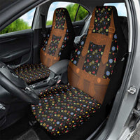 Traditional German Costume - Lederhosen Car Seat Cover Folk Floral Pattern Style - Wonder Print Shop