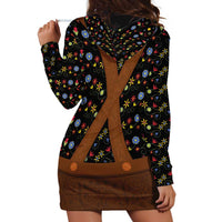 Traditional German Costume - Lederhosen Hoodie Dress Folk Floral Pattern Style - Wonder Print Shop