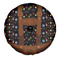 Traditional German Costume - Lederhosen Spare Tire Cover Folk Floral Pattern Style - Wonder Print Shop