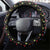 Traditional German Costume - Lederhosen Steering Wheel Cover Folk Floral Pattern Style - Wonder Print Shop