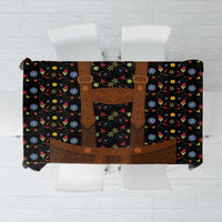 Traditional German Costume - Lederhosen Tablecloth Folk Floral Pattern Style - Wonder Print Shop