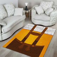 Traditional German Costume - Lederhosen Area Rug Oktoberfest Beer Head Funny Style - Wonder Print Shop