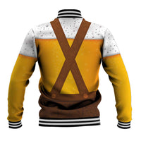 Traditional German Costume - Lederhosen Baseball Jacket Oktoberfest Beer Head Funny Style - Wonder Print Shop