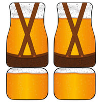 Traditional German Costume - Lederhosen Car Mats Oktoberfest Beer Head Funny Style - Wonder Print Shop