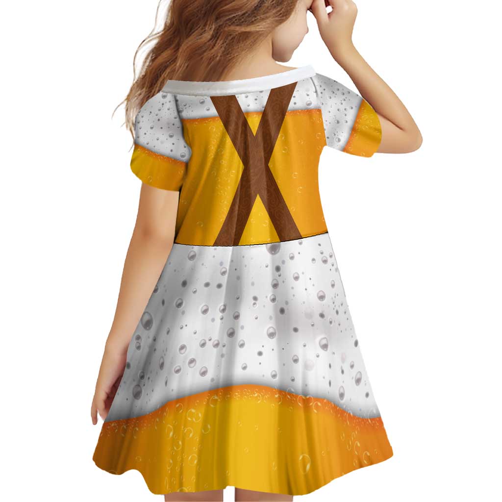 Traditional German Costume - Lederhosen Family Matching Off Shoulder Short Dress and Hawaiian Shirt Oktoberfest Beer Head Funny Style - Wonder Print Shop