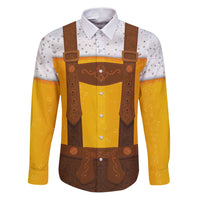 Traditional German Costume - Lederhosen Family Matching Puletasi and Hawaiian Shirt Oktoberfest Beer Head Funny Style