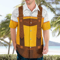 Traditional German Costume - Lederhosen Hawaiian Shirt Oktoberfest Beer Head Funny Style - Wonder Print Shop
