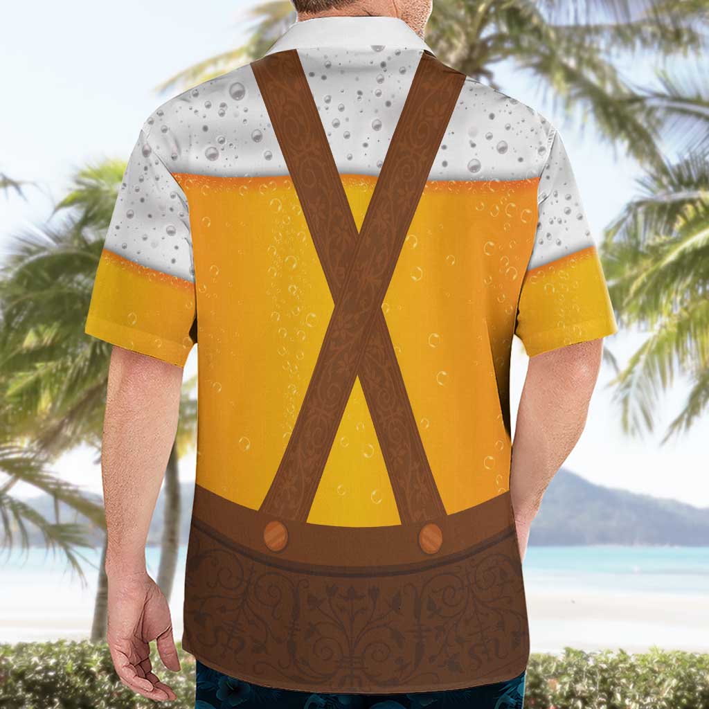 Traditional German Costume - Lederhosen Hawaiian Shirt Oktoberfest Beer Head Funny Style - Wonder Print Shop