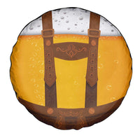 Traditional German Costume - Lederhosen Spare Tire Cover Oktoberfest Beer Head Funny Style - Wonder Print Shop