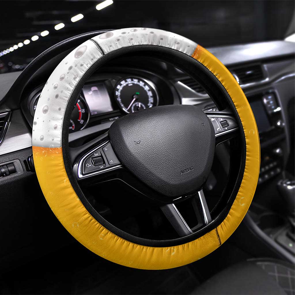 Traditional German Costume - Lederhosen Steering Wheel Cover Oktoberfest Beer Head Funny Style - Wonder Print Shop