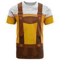 Traditional German Costume - Lederhosen T Shirt Oktoberfest Beer Head Funny Style - Wonder Print Shop