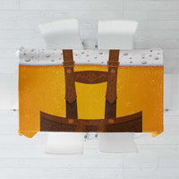 Traditional German Costume - Lederhosen Tablecloth Oktoberfest Beer Head Funny Style - Wonder Print Shop