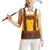 Traditional German Costume - Lederhosen Women Sleeveless Polo Shirt Oktoberfest Beer Head Funny Style - Wonder Print Shop