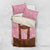 Traditional German Costume - Lederhosen Bedding Set Red Plaid Pattern with Edelweiss Flowers - Wonder Print Shop
