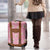 Traditional German Costume - Lederhosen Luggage Cover Red Plaid Pattern with Edelweiss Flowers - Wonder Print Shop