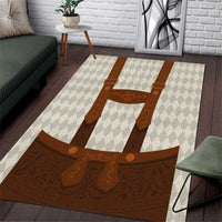Traditional German Costume - Lederhosen Area Rug Old Vintage Bavarian Pattern - Wonder Print Shop