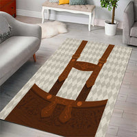 Traditional German Costume - Lederhosen Area Rug Old Vintage Bavarian Pattern - Wonder Print Shop