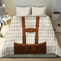 Traditional German Costume - Lederhosen Bedding Set Old Vintage Bavarian Pattern - Wonder Print Shop