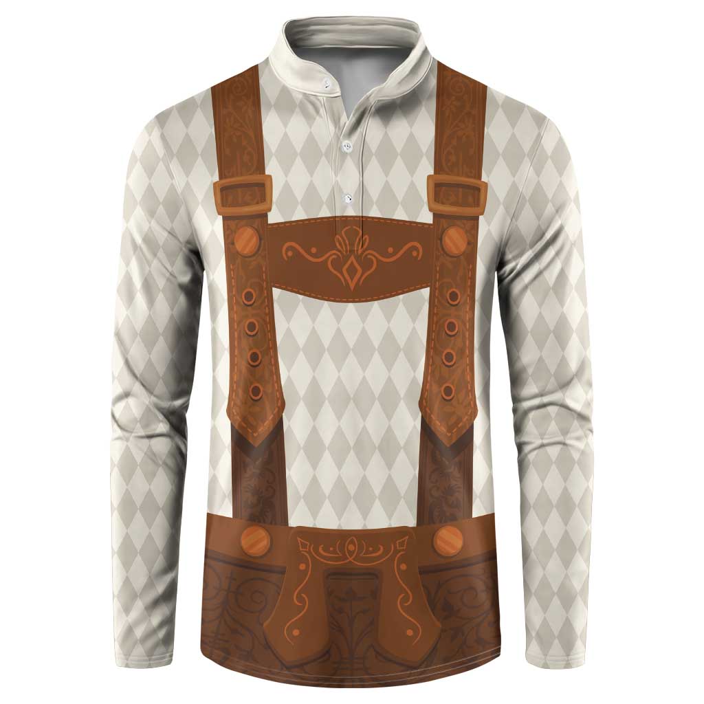 Traditional German Costume - Lederhosen Button Sweatshirt Old Vintage Bavarian Pattern - Wonder Print Shop