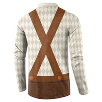 Traditional German Costume - Lederhosen Button Sweatshirt Old Vintage Bavarian Pattern - Wonder Print Shop